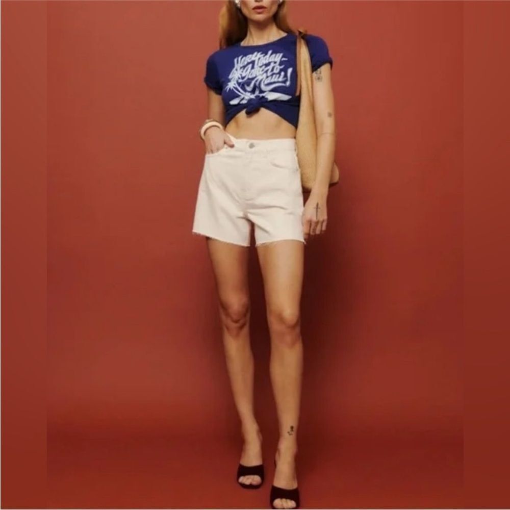 Reformation Wilder High Rise Relaxed Jean Shorts NWT